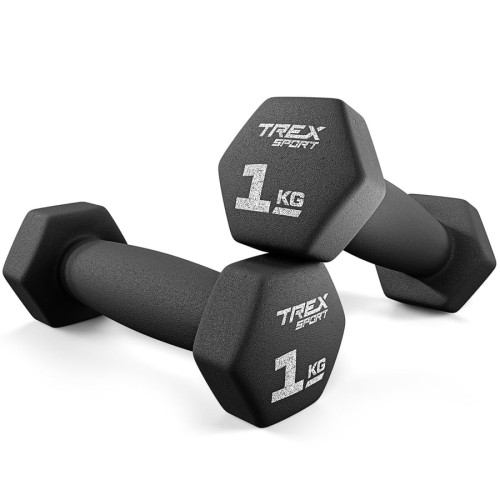 Гантель  Trex Sport TX-010VD 2x1 кг - фото №4